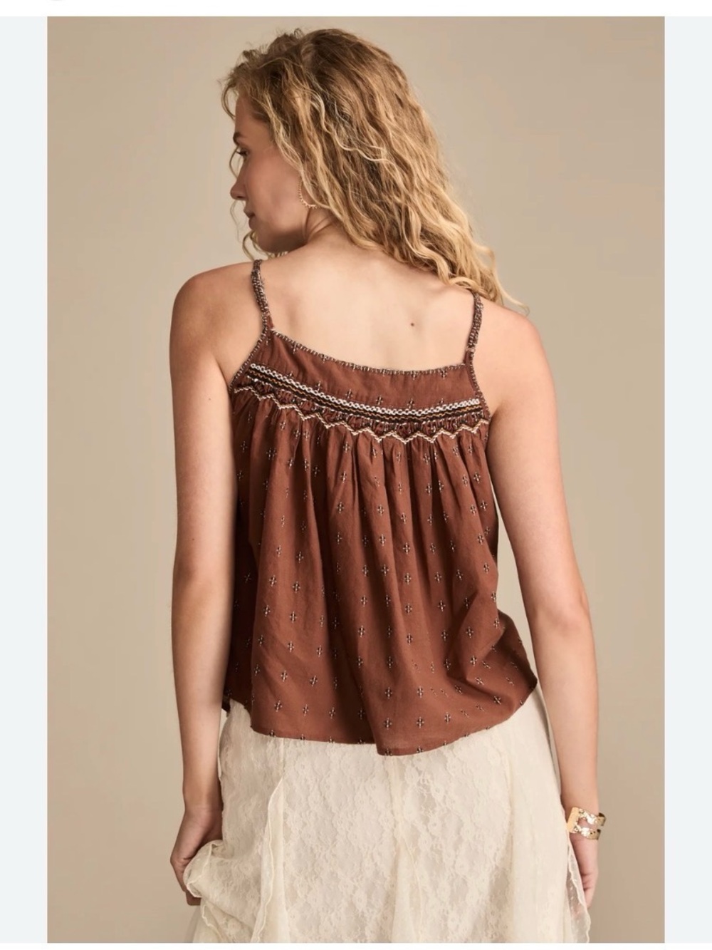 Lucky Brand Embroidered Top - Picture 3 of 10